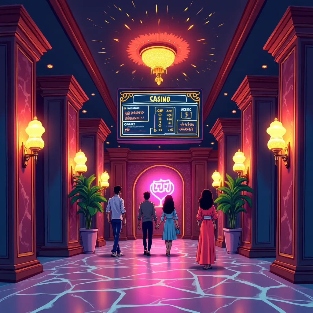 betano live casino hero background with neon dealer tables